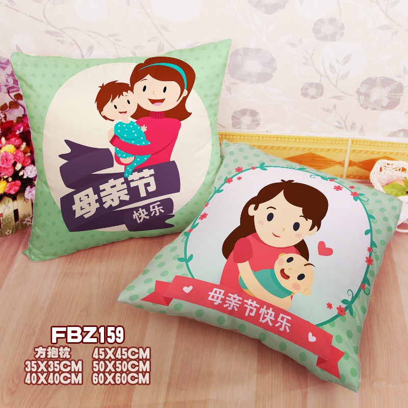 Mother'S Day Festival 45x45cm(18x18inch) Square Anime Dakimakura Throw Pillow Cover
