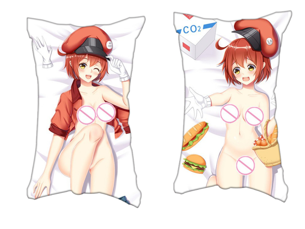 Sekkekkyu AE3803 Hataraku Saibou Anime 2 Way Tricot Air Pillow With a Hole 35x55cm(13.7in x 21.6in)