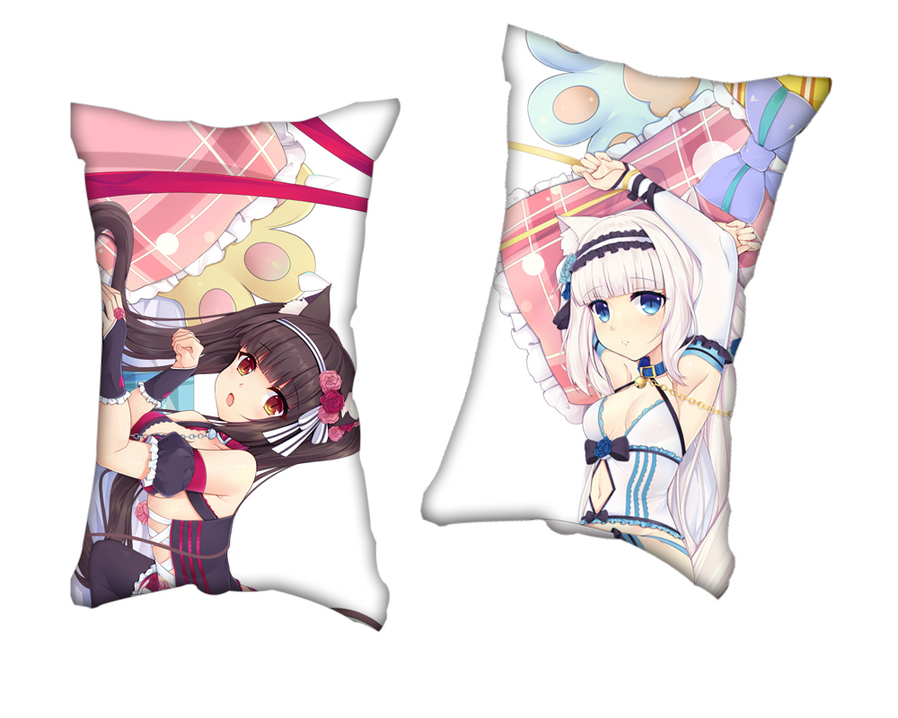 Nekopara Chocola Vanilla Anime 2 Way Tricot Air Pillow With a Hole 35x55cm(13.7in x 21.6in)