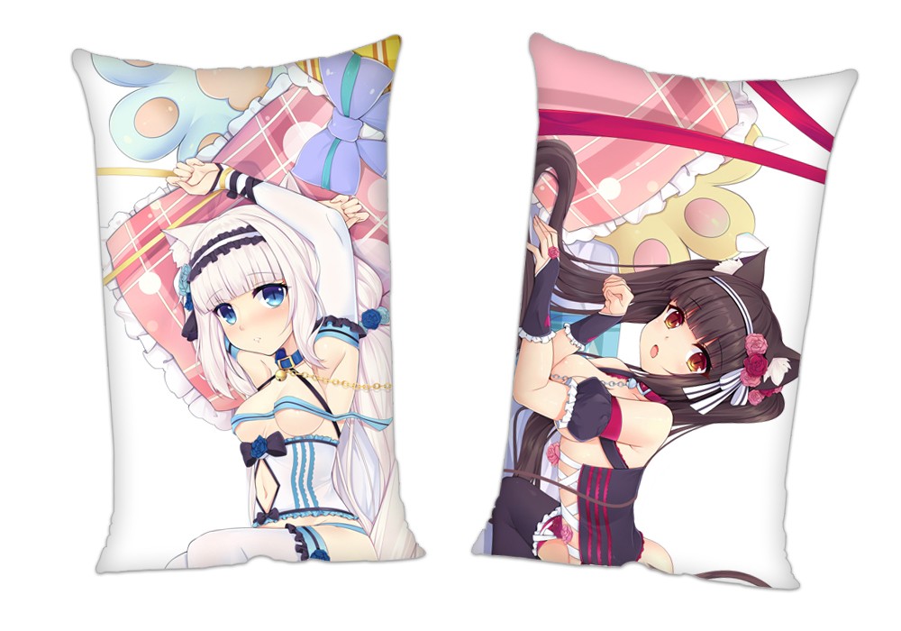 Nekopara Chocola Vanilla Anime 2Way Tricot Air Pillow With a Hole 35x55cm(13.7in x 21.6in)