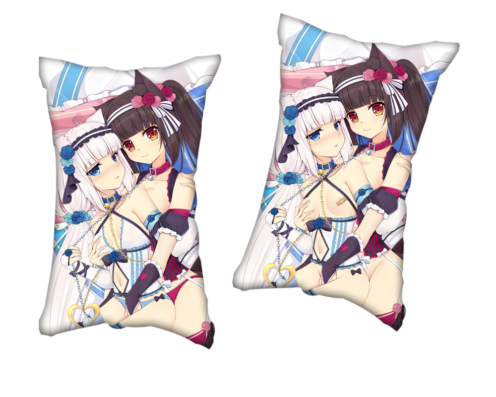 Nekopara Chocola Vanilla Anime 2 Way Tricot Air Pillow With a Hole 35x55cm(13.7in x 21.6in)