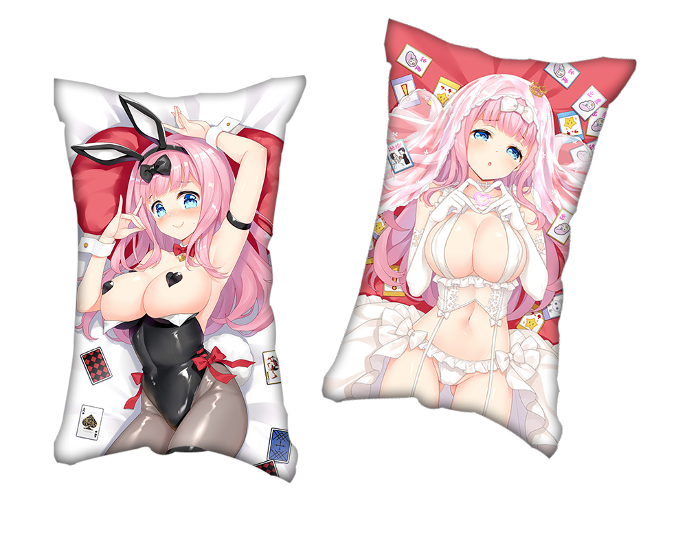 Kaguya sama Love Is War Fujiwara Chika Anime 2 Way Tricot Air Pillow With a Hole 35x55cm(13.7in x 21.6in)