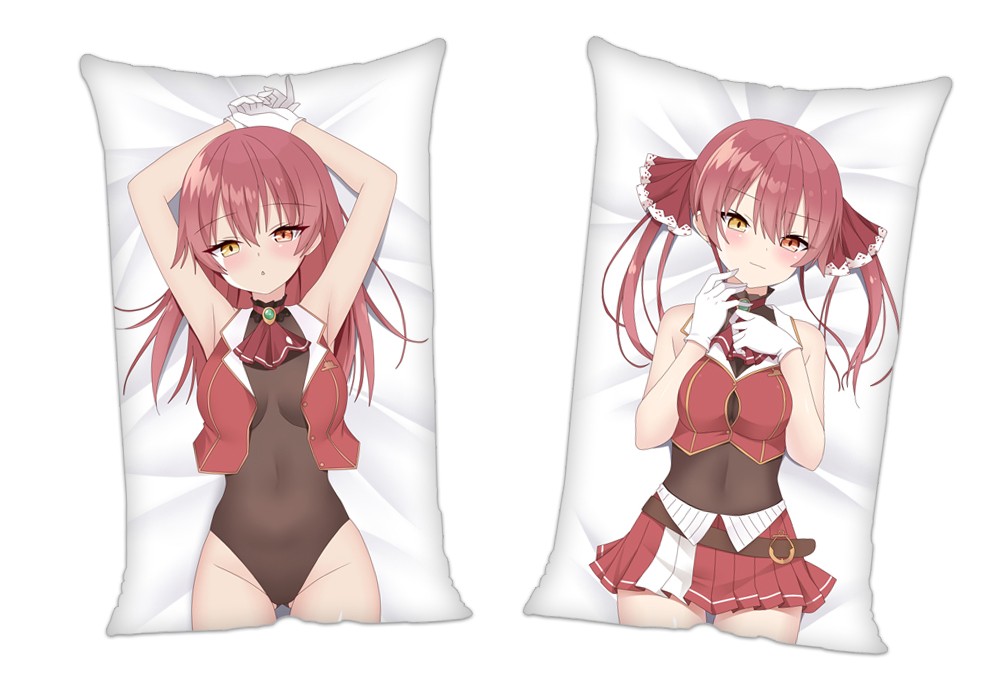 Virtual Youtuber Houshou Marine Anime 2Way Tricot Air Pillow With a Hole 35x55cm(13.7in x 21.6in)