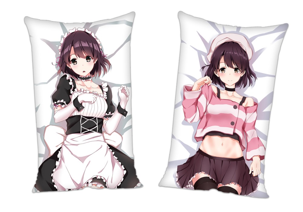 Saekano How to Raise a Boring Girlfriend Kato Megumi Anime 2Way Tricot Air Pillow With a Hole 35x55cm(13.7in x 21.6in)