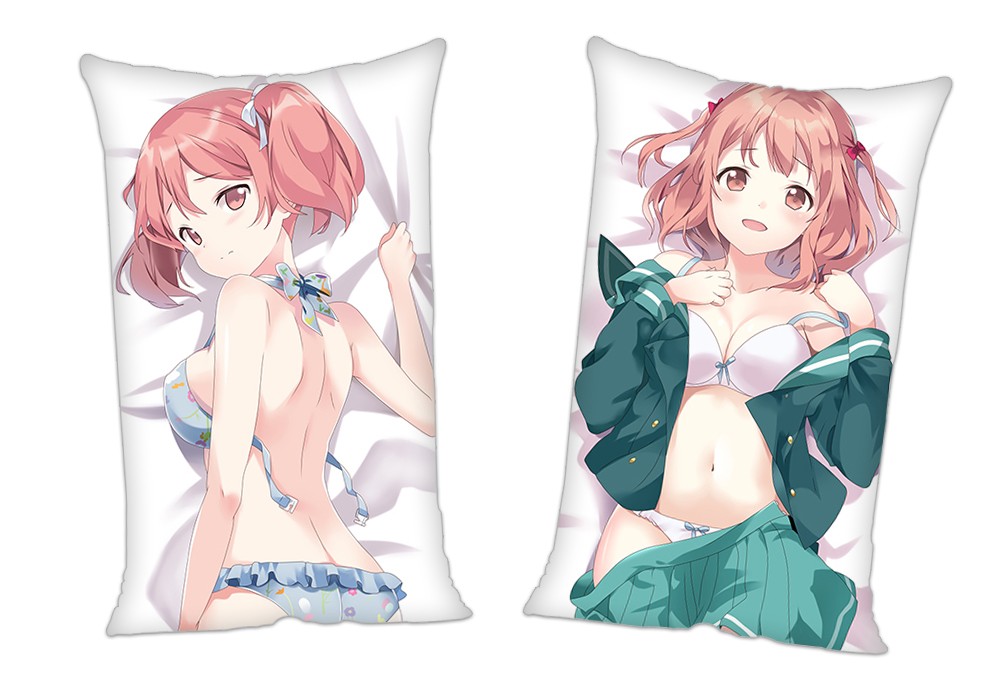 The Devil Is a Part Timer Chiho Sasaki Anime 2Way Tricot Air Pillow With a Hole 35x55cm(13.7in x 21.6in)