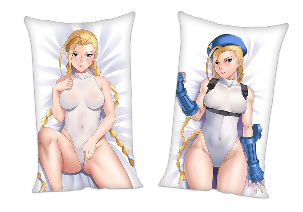 Street Fighter Cammy White Anime 2Way Tricot Air Pillow With a Hole 35x55cm(13.7in x 21.6in)