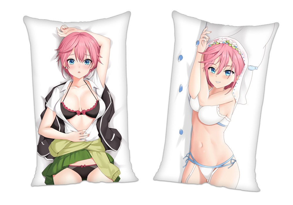 Ichika Nakano The Quintessential Quintuplets Anime 2Way Tricot Air Pillow With a Hole 35x55cm(13.7in x 21.6in)