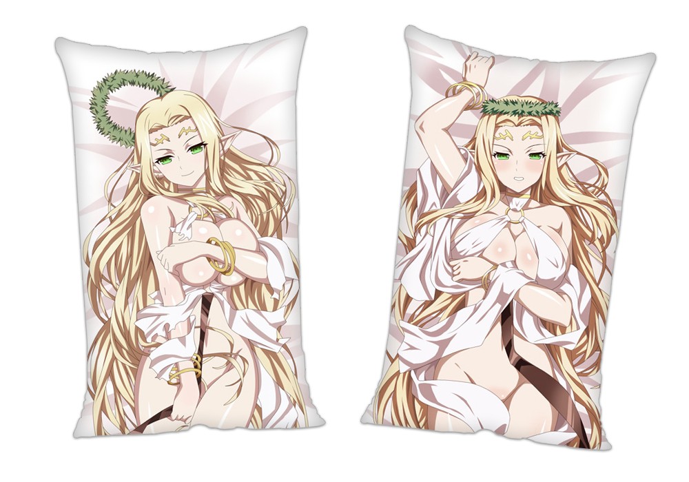 Kuroinu Kedakaki Seijo wa Hakudaku ni Somaru Primufiori Anime 2Way Tricot Air Pillow With a Hole 35x55cm(13.7in x 21.6in)