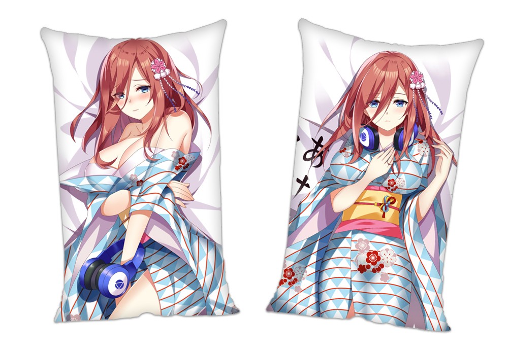 The Quintessential Quintuplets Nakano Miku Anime 2Way Tricot Air Pillow With a Hole 35x55cm(13.7in x 21.6in)