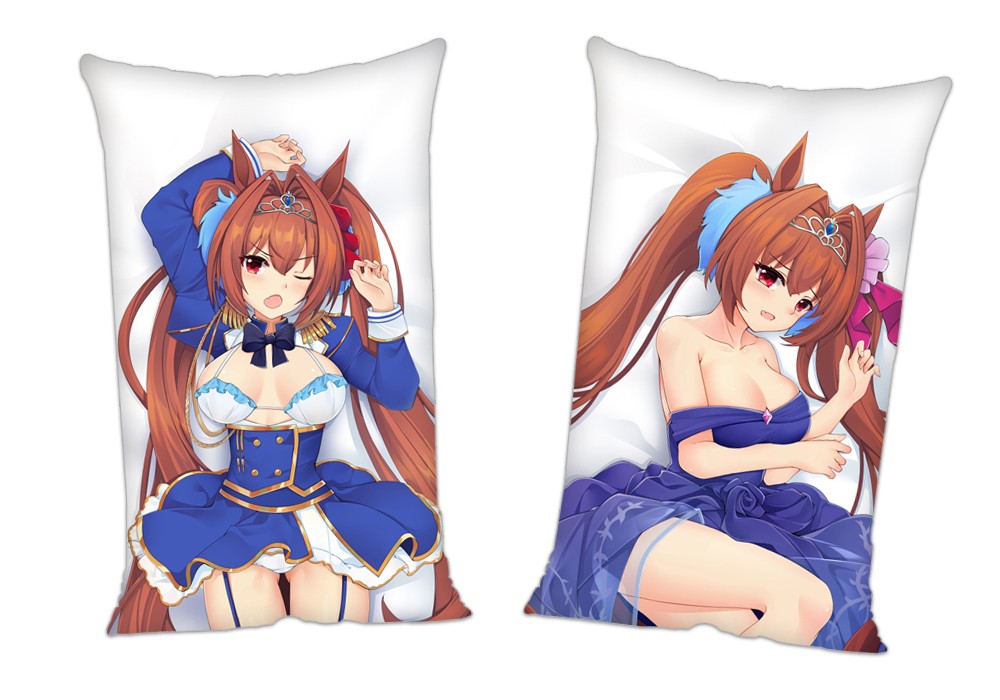 Umamusume Pretty Derby Daiwa Scarlet Anime 2Way Tricot Air Pillow With a Hole 35x55cm(13.7in x 21.6in)