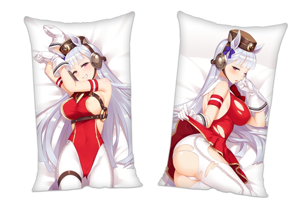 Umamusume Pretty Derby Gold Ship Anime 2Way Tricot Air Pillow With a Hole 35x55cm(13.7in x 21.6in)