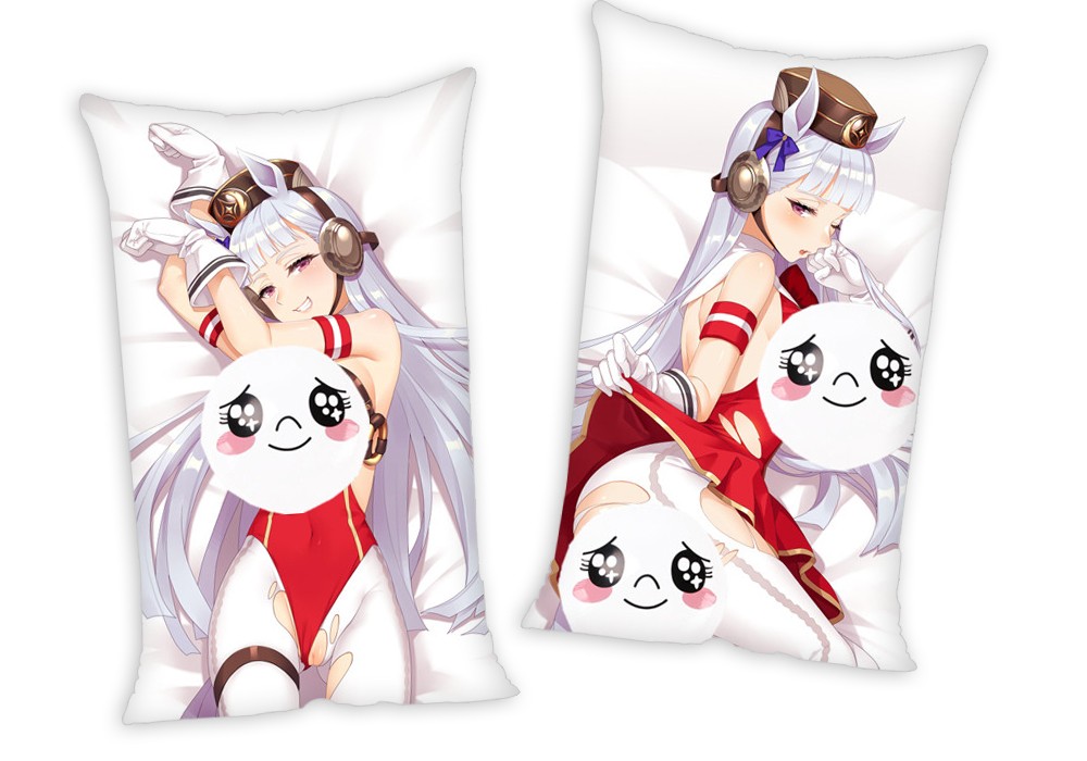 Umamusume Pretty Derby Gold Ship Anime Two Way Tricot Air Pillow With a Hole 35x55cm(13.7in x 21.6in)