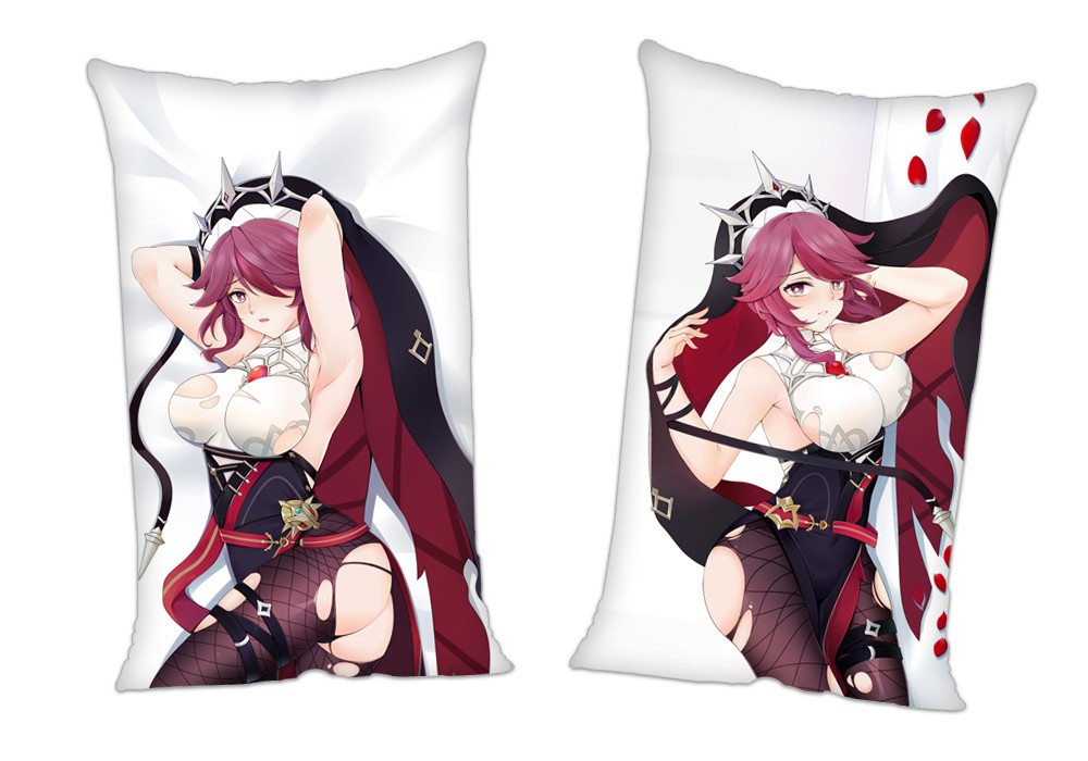 Genshin Impact Rosaria Anime 2Way Tricot Air Pillow With a Hole 35x55cm(13.7in x 21.6in)