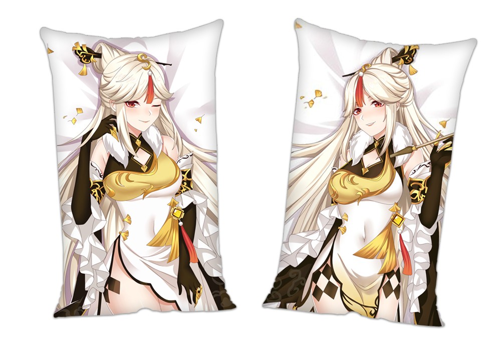 Genshin Impact Ningguang Anime 2Way Tricot Air Pillow With a Hole 35x55cm(13.7in x 21.6in)