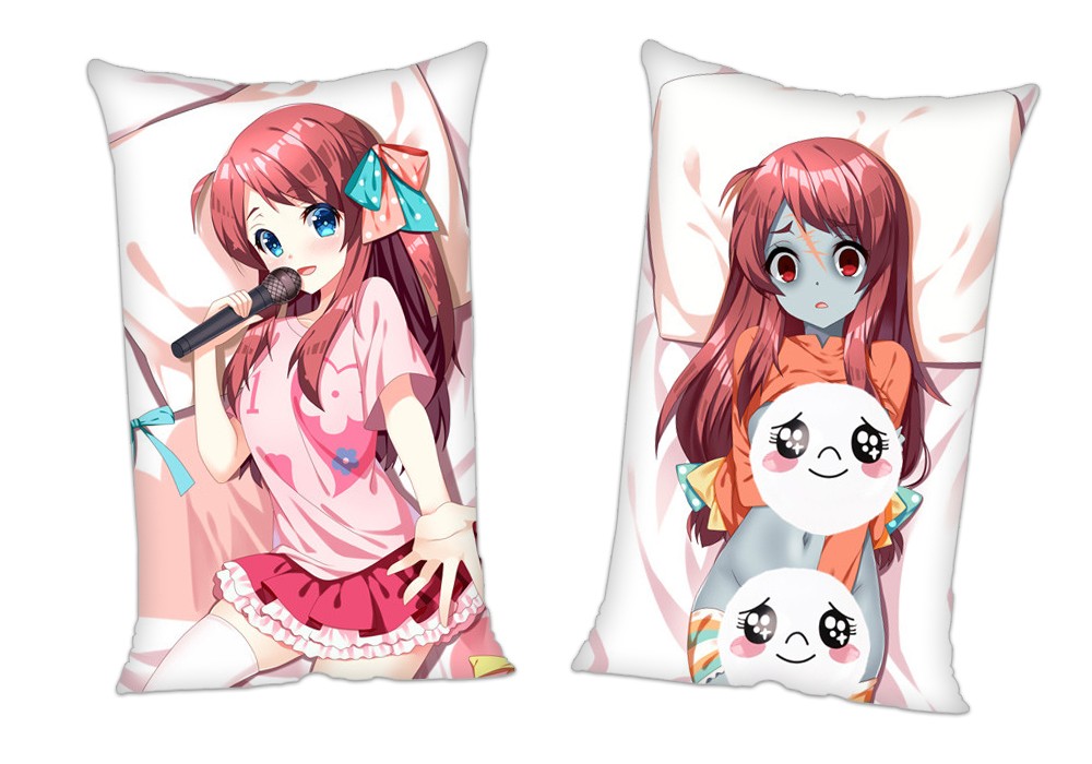 Zombie Land Saga Minamoto Sakura Anime 2Way Tricot Air Pillow With a Hole 35x55cm(13.7in x 21.6in)