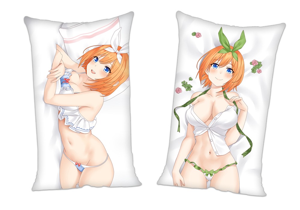 Nakano Yotsuba The Quintessential Quintuplets Anime 2Way Tricot Air Pillow With a Hole 35x55cm(13.7in x 21.6in)