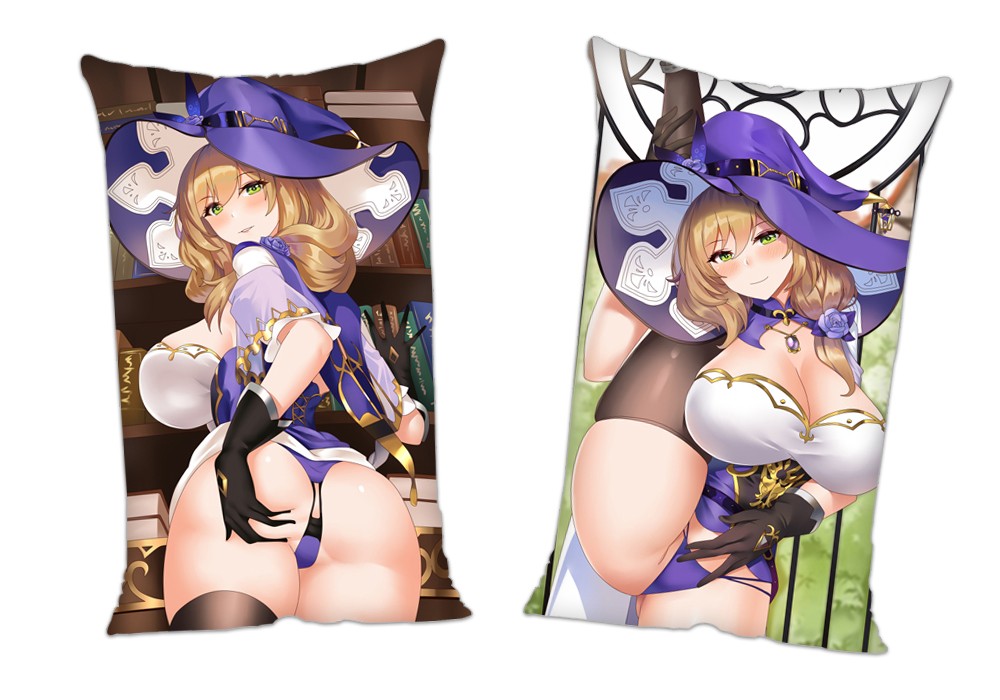 Genshin Impact Fischl Anime 2Way Tricot Air Pillow With a Hole 35x55cm(13.7in x 21.6in)