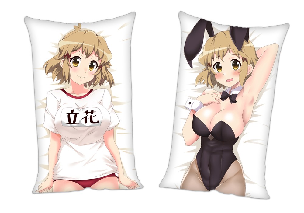 tachibana hibiki Senki Zessho Symphogear Anime 2Way Tricot Air Pillow With a Hole 35x55cm(13.7in x 21.6in)