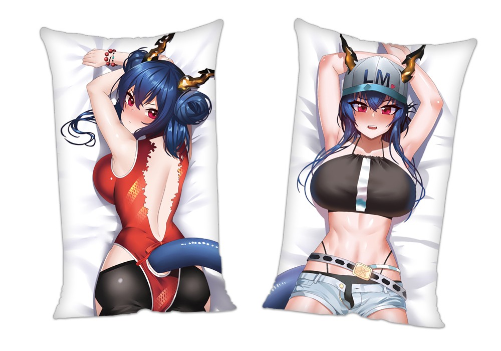 Arknights Chen Anime 2Way Tricot Air Pillow With a Hole 35x55cm(13.7in x 21.6in)