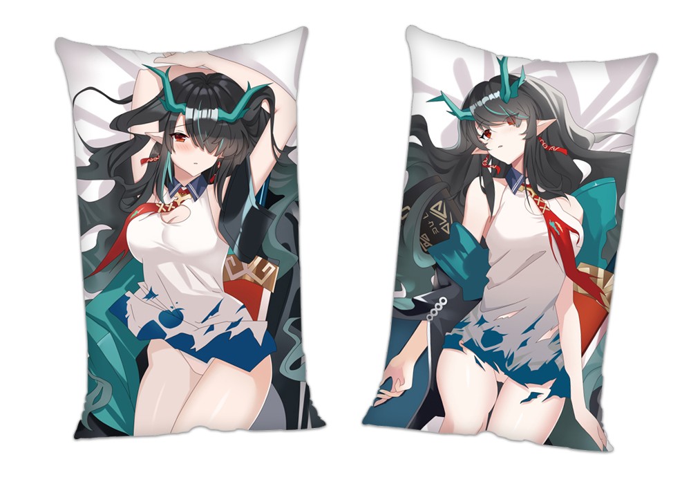 Arknights Dusk Anime 2Way Tricot Air Pillow With a Hole 35x55cm(13.7in x 21.6in)