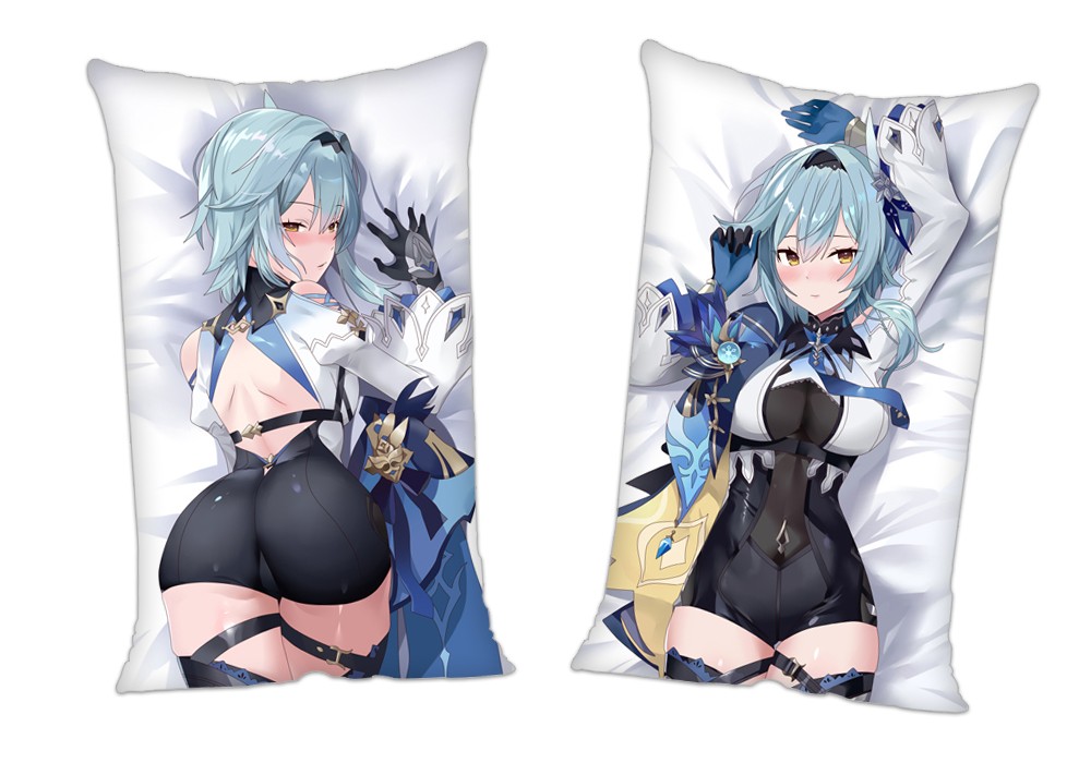 Genshin Impact Eula Anime 2Way Tricot Air Pillow With a Hole 35x55cm(13.7in x 21.6in)