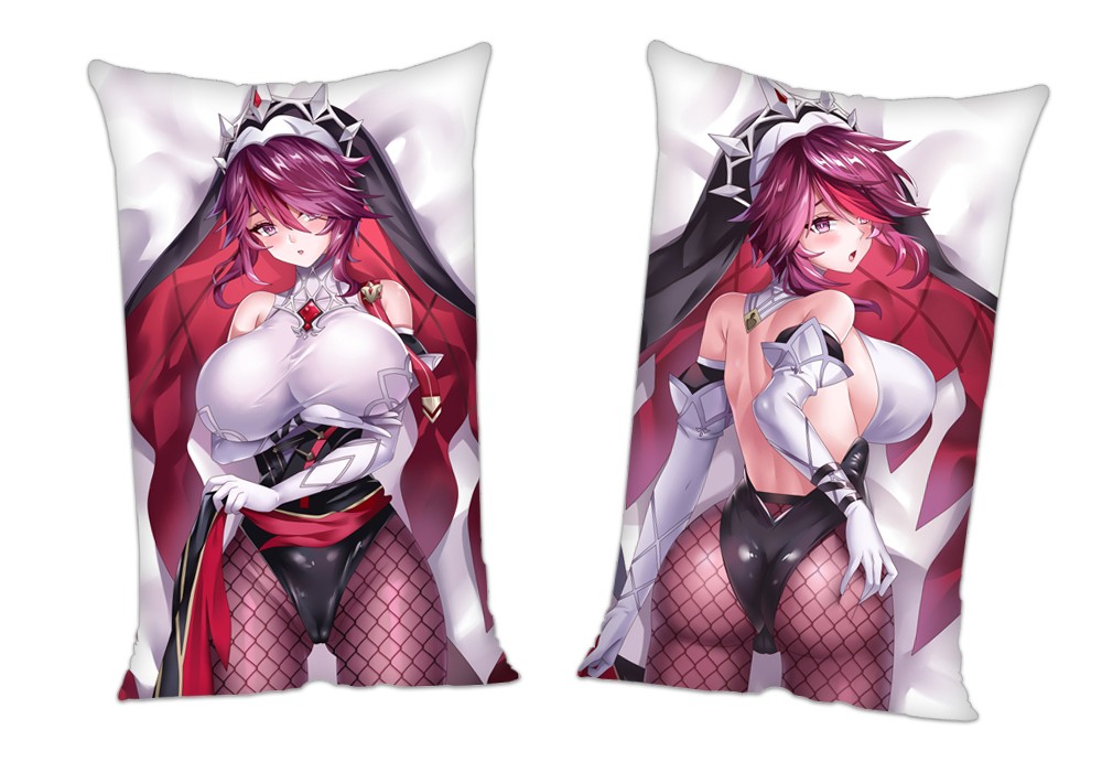 Genshin Impact Rosaria Anime 2Way Tricot Air Pillow With a Hole 35x55cm(13.7in x 21.6in)