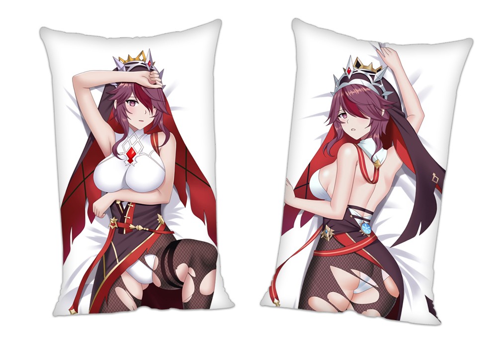 Genshin Impact Rosaria Anime 2Way Tricot Air Pillow With a Hole 35x55cm(13.7in x 21.6in)