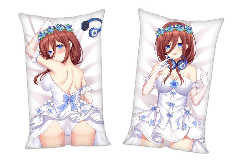 The Quintessential Quintuplets Nakano Miku Anime 2Way Tricot Air Pillow With a Hole 35x55cm(13.7in x 21.6in)