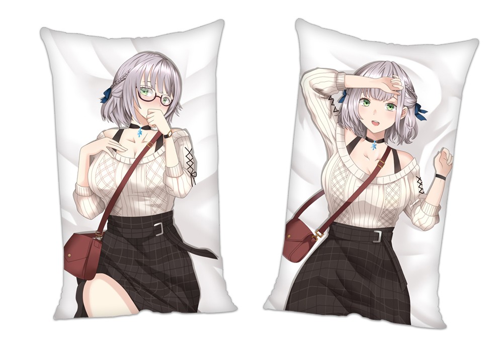 Virtual Youtuber Shirogane Noel Anime 2Way Tricot Air Pillow With a Hole 35x55cm(13.7in x 21.6in)