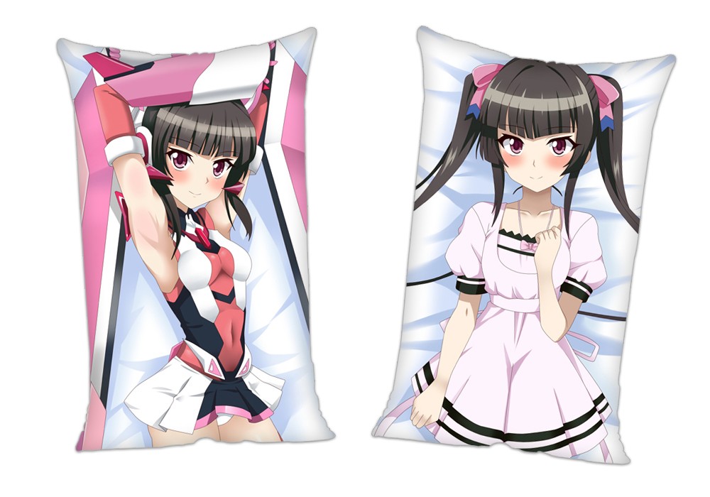 Symphogear Tsukuyomi Shirabe Anime 2Way Tricot Air Pillow With a Hole 35x55cm(13.7in x 21.6in)