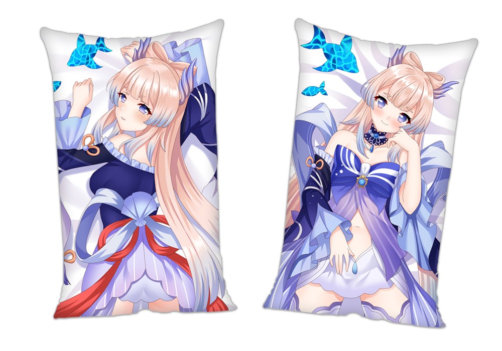 Genshin Impact Sangonomiya Kokomi Anime 2Way Tricot Air Pillow With a Hole 35x55cm(13.7in x 21.6in)