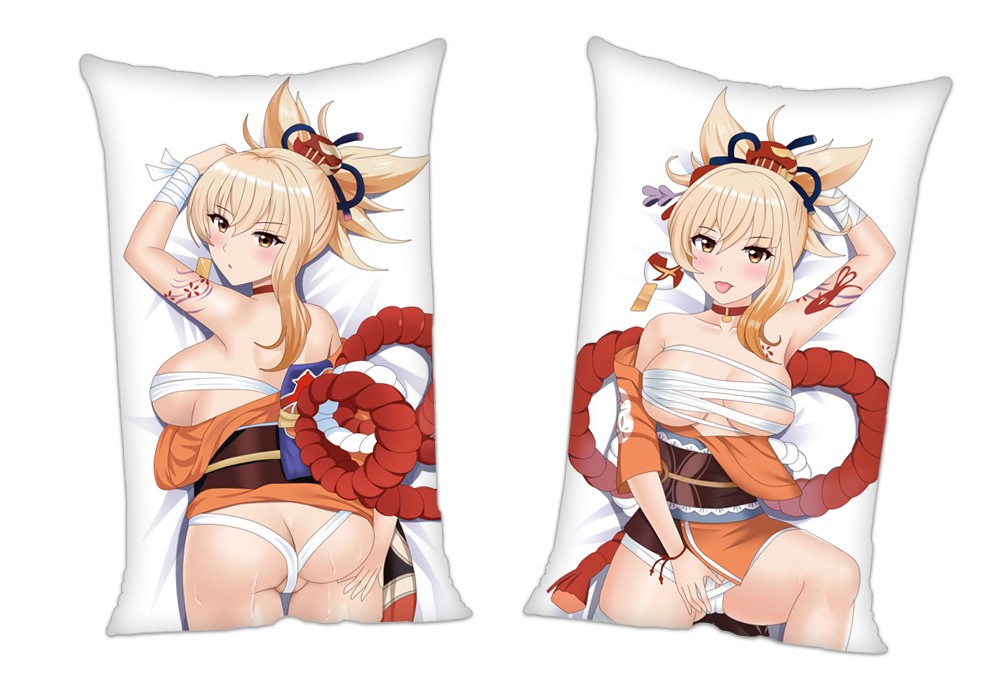 Genshin Impact YOIMIYA Anime 2Way Tricot Air Pillow With a Hole 35x55cm(13.7in x 21.6in)