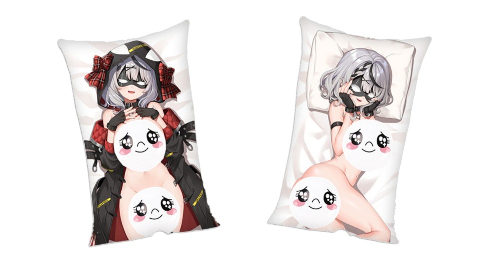 Virtual Youtuber Sakamata Chloe Anime 2Way Tricot Air Pillow With a Hole 35x55cm(13.7in x 21.6in)