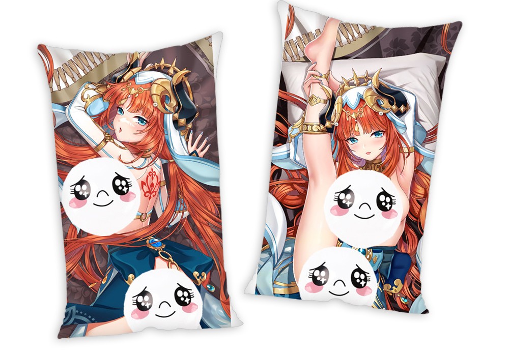 Genshin Impact Nilou Anime Two Way Tricot Air Pillow With a Hole 35x55cm(13.7in x 21.6in)