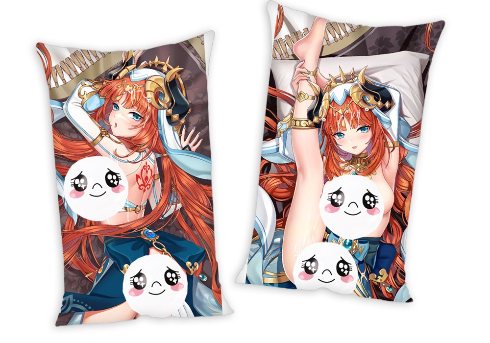 Genshin Impact Nilou Anime Two Way Tricot Air Pillow With a Hole 35x55cm(13.7in x 21.6in)