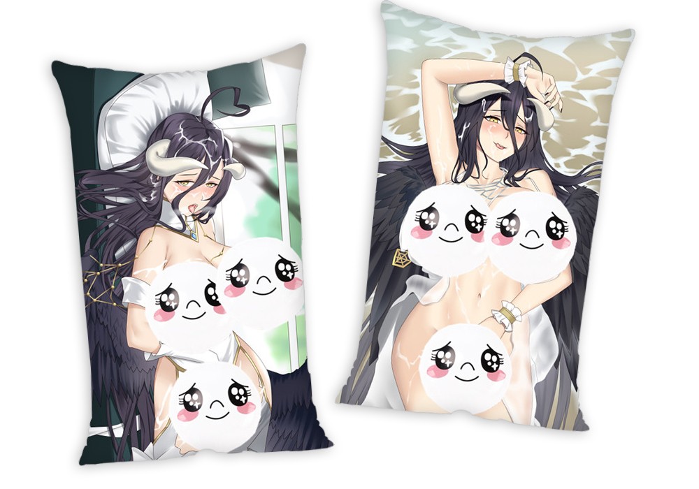 Overlord Albedo Anime Two Way Tricot Air Pillow With a Hole 35x55cm(13.7in x 21.6in)