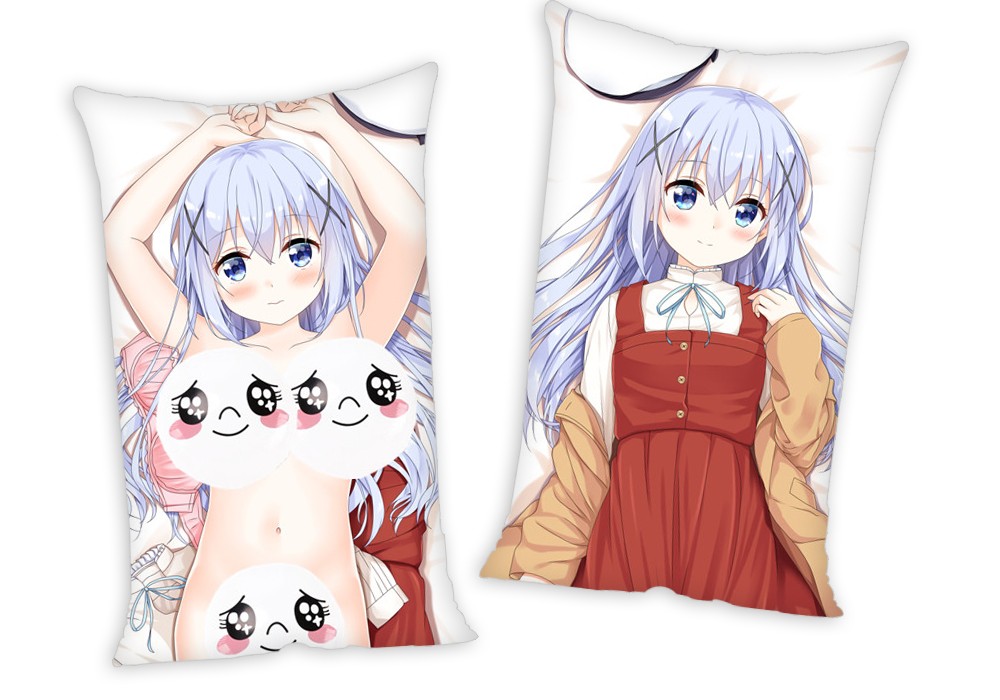 Is the Order a Rabbit Chino Kafu Anime Two Way Tricot Air Pillow With a Hole 35x55cm(13.7in x 21.6in)