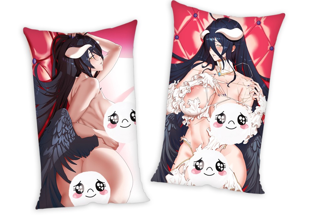 Overlord Albedo Anime Two Way Tricot Air Pillow With a Hole 35x55cm(13.7in x 21.6in)