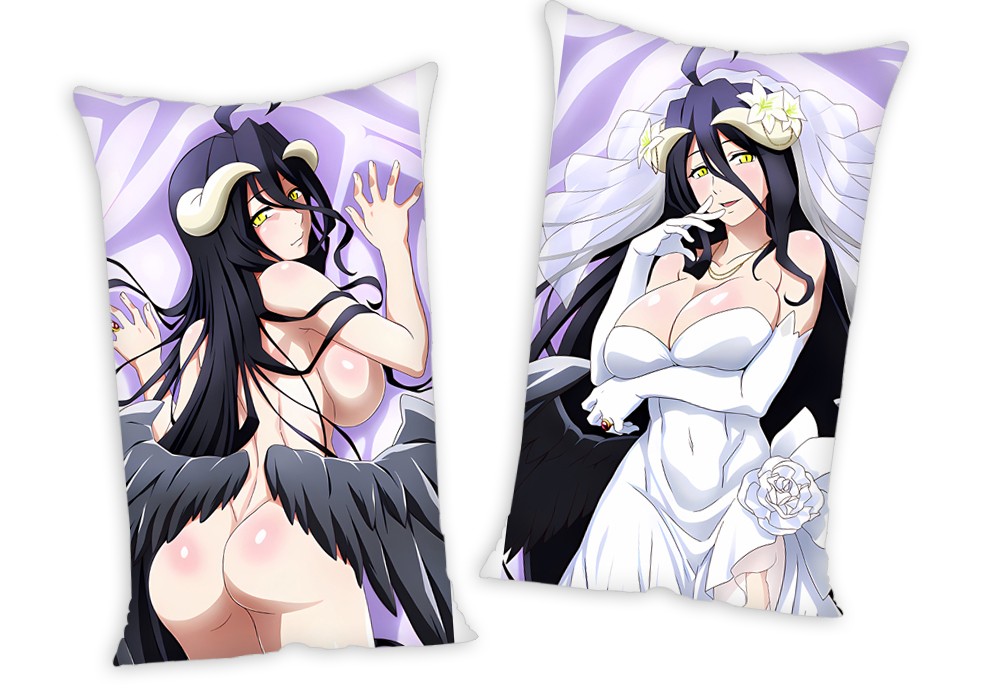 Overlord Albedo Anime Two Way Tricot Air Pillow With a Hole 35x55cm(13.7in x 21.6in)