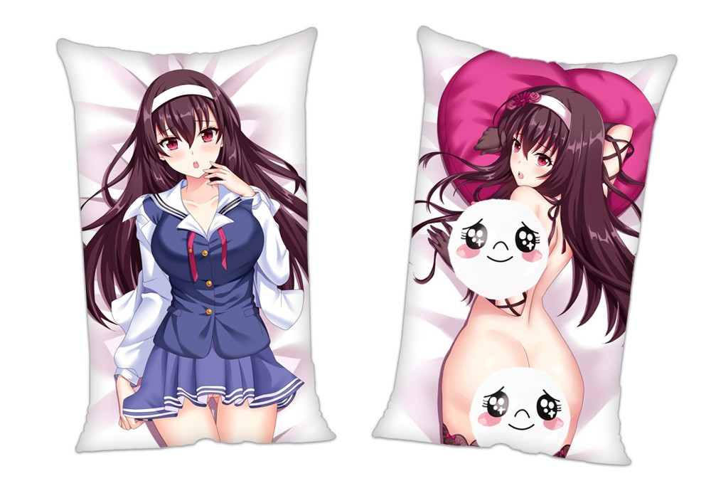 Saekano How to Raise a Boring Girlfriend Utaha Kasumigaoka Anime 2Way Tricot Air Pillow With a Hole 35x55cm(13.7in x 21.6in)