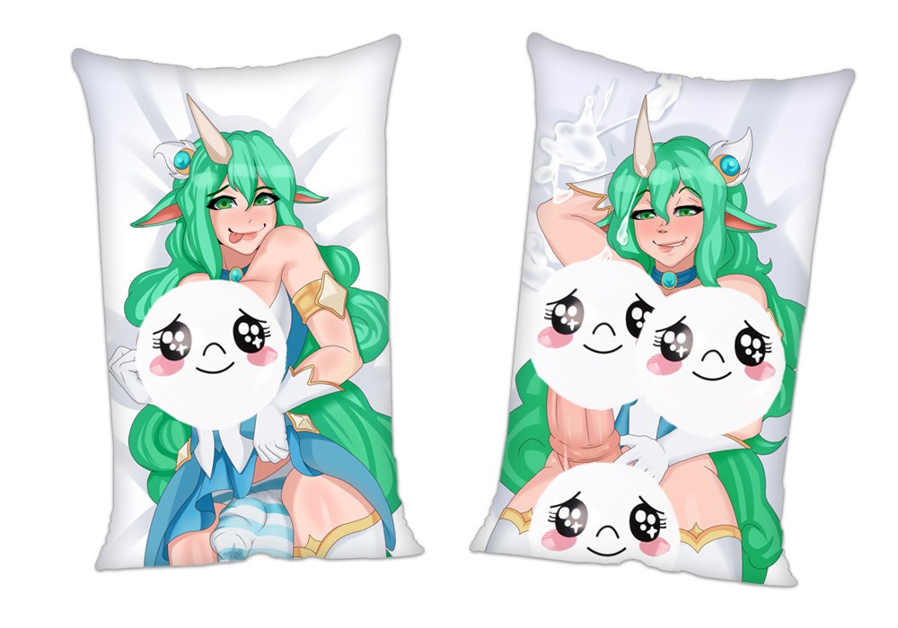 League of Legends Soraka Anime 2Way Tricot Air Pillow With a Hole 35x55cm(13.7in x 21.6in)