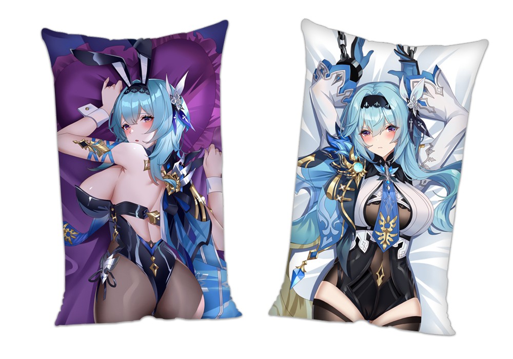 Genshin Impact Eula Anime 2Way Tricot Air Pillow With a Hole 35x55cm(13.7in x 21.6in)