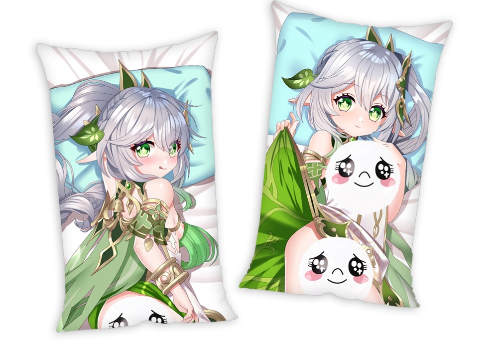 Genshin Impact Nahida Anime Two Way Tricot Air Pillow With a Hole 35x55cm(13.7in x 21.6in)