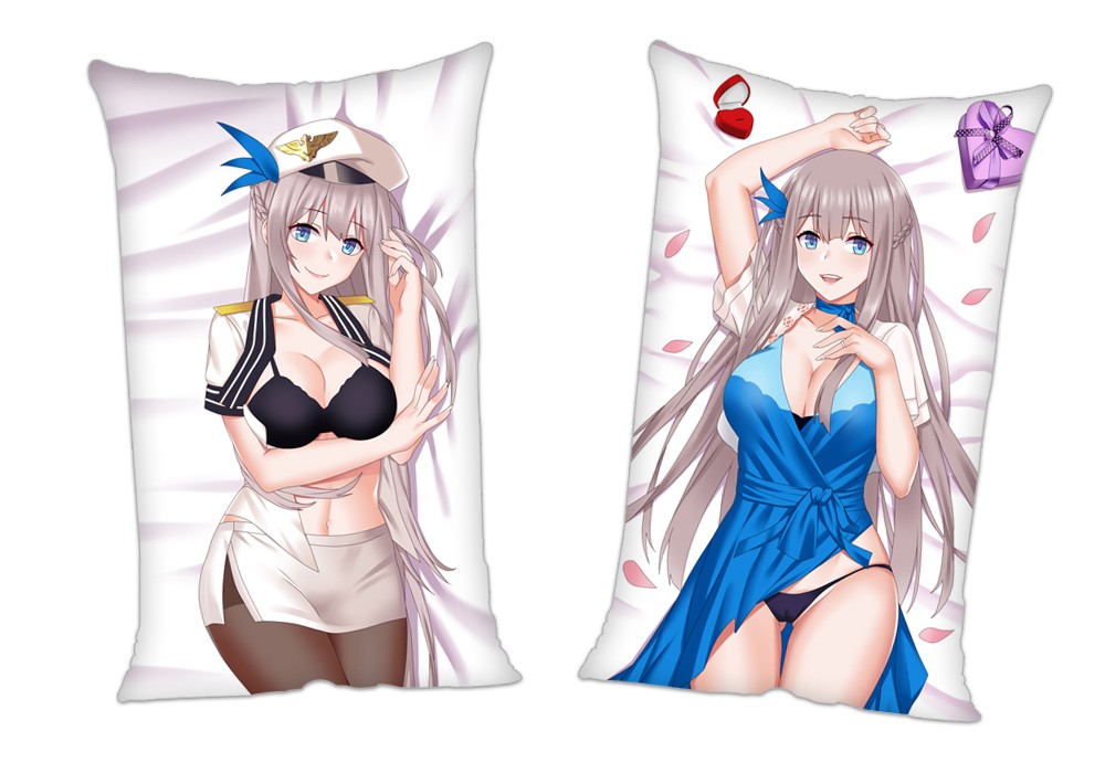 Warship Girls Lexington Anime 2Way Tricot Air Pillow With a Hole 35x55cm(13.7in x 21.6in)