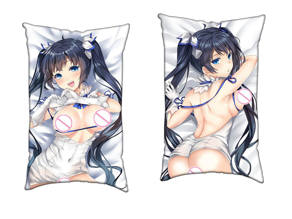 Hestia DanMachi Anime Two Way Tricot Air Pillow With a Hole 35x55cm(13.7in x 21.6in)