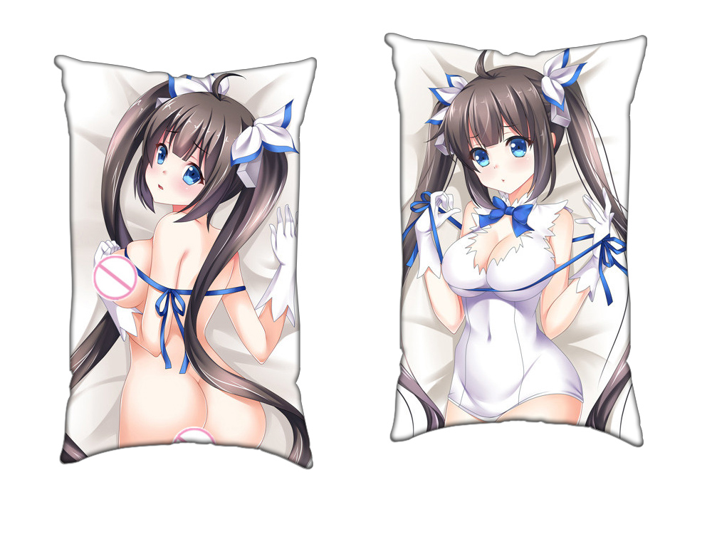 Hestia DanMachi Anime Two Way Tricot Air Pillow With a Hole 35x55cm(13.7in x 21.6in)