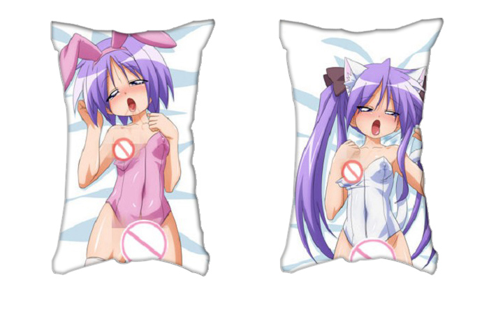 Lucky Star Anime 2 Way Tricot Air Pillow With a Hole 35x55cm(13.7in x 21.6in)