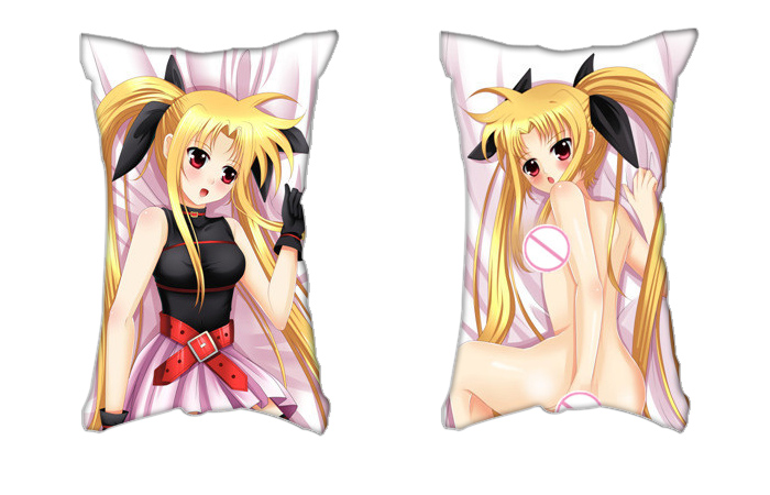 Magical Girl Lyrical Nanoha Anime 2 Way Tricot Air Pillow With a Hole 35x55cm(13.7in x 21.6in)