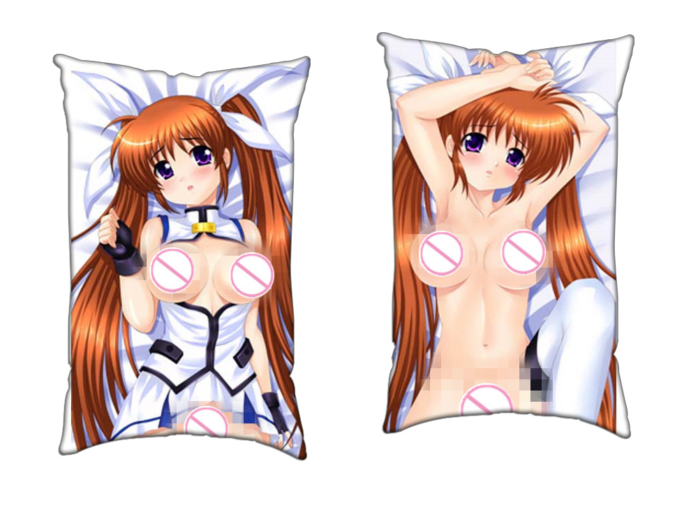 Magical Girl Lyrical Nanoha Anime 2 Way Tricot Air Pillow With a Hole 35x55cm(13.7in x 21.6in)