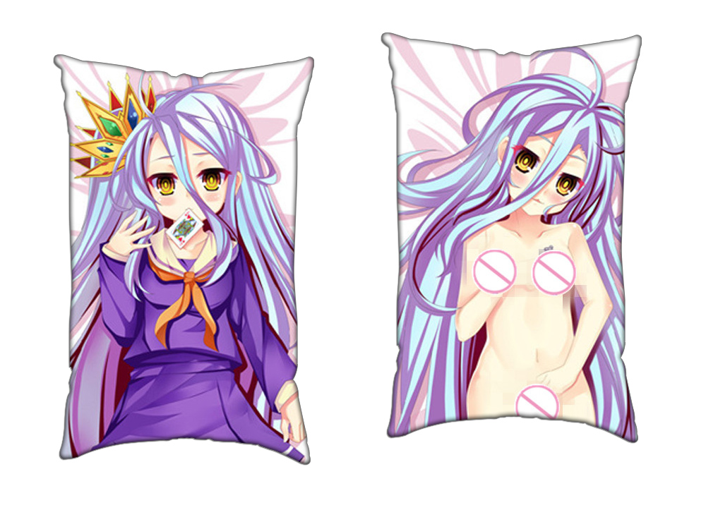 No Game No Life Anime 2 Way Tricot Air Pillow With a Hole 35x55cm(13.7in x 21.6in)